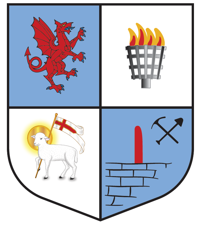 crest as described in the accompanying paragraph